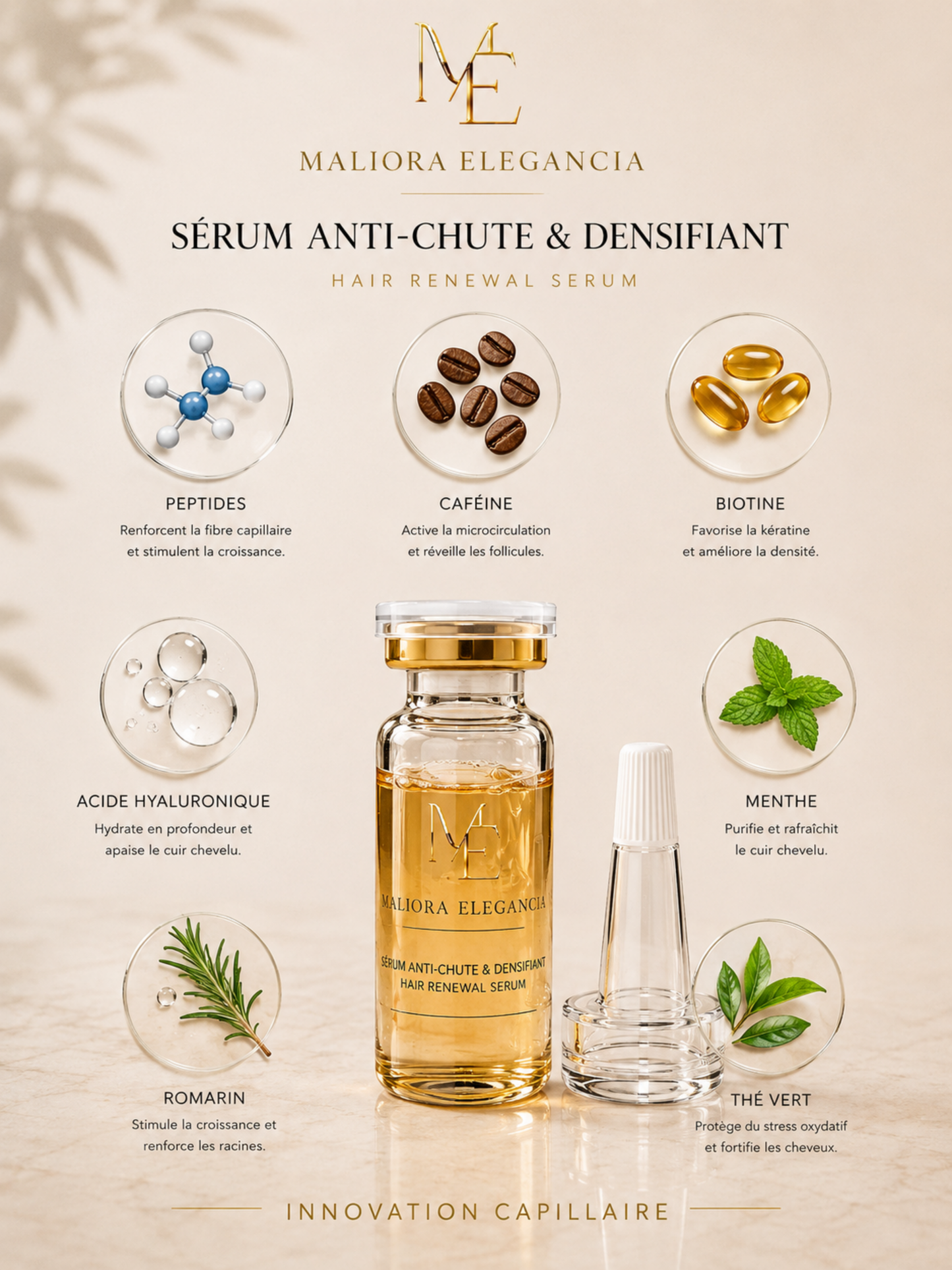 Sérum Ampoule : Anti-Chute de Cheveux